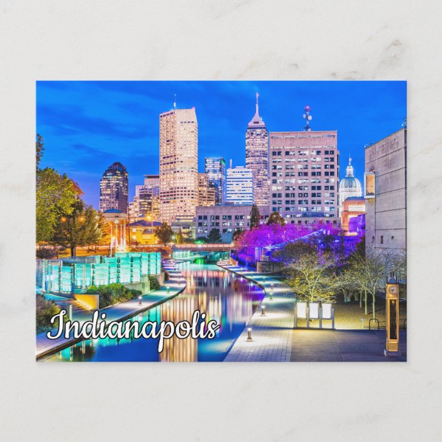 Canal Walk - Indianapolis, Indiana Postkarte (Vorderseite)