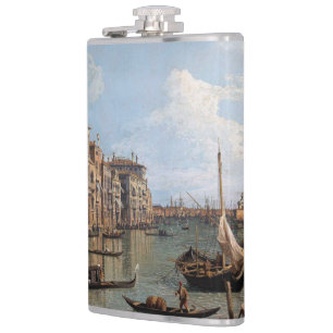 Canaletto Blick auf den Canal Grande Flachmann