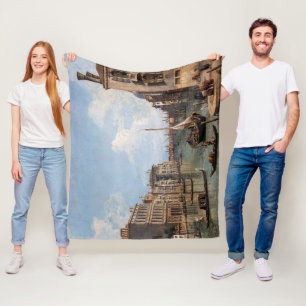 Canaletto Blick auf den Canal Grande Fleecedecke