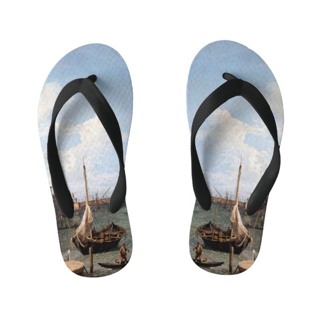 Canaletto Blick auf den Canal Grande Kinderbadesandalen (Fußbett)