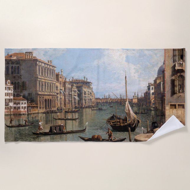 Canaletto Blick auf den Canal Grande Strandtuch (Vorderseite)