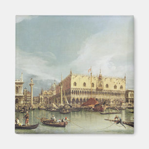 Canaletto - Der Molo, Venedig Magnet