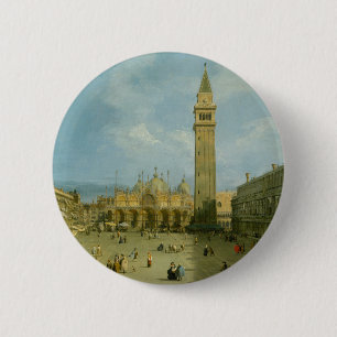 Canaletto Marktplatz San Marco Button