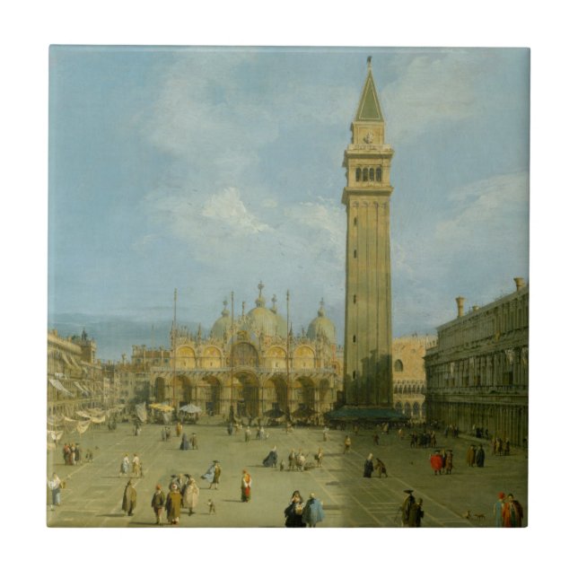 Canaletto | Marktplatz San Marco Fliese (Vorderseite)