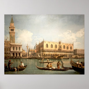 Canaletto-Meisterwerk - Blick auf San Marco Venedi Poster