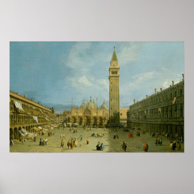 Canaletto | Piazza San Marco Poster (Vorne)