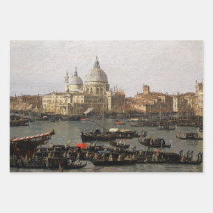 Canaletto Venedig, San Marco Basin Wrapping Pap Geschenkpapier Set