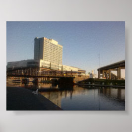 Canalside Reflection Poster