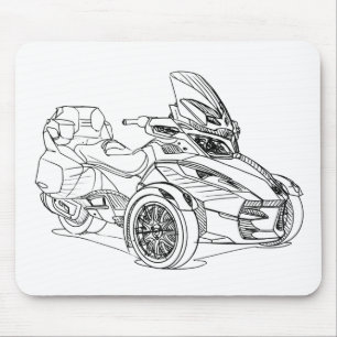 CanAm Spyder Funktelegrafie 2013 Mousepad