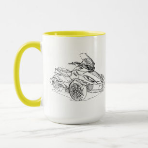 CanAm Spyder Überziehschutzanlage 2013 Tasse