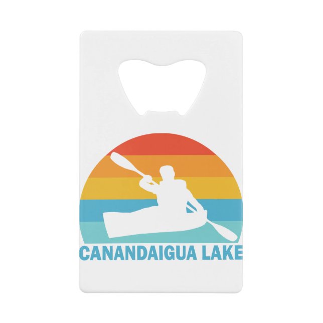 Canandaigua Lake New York Kayak Geldbeutel Flaschenöffner (Vorderseite)