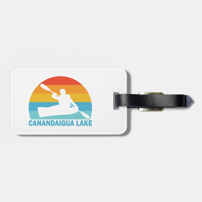 Canandaigua Lake New York Kayak Gepäckanhänger (Rückseite horizontal)