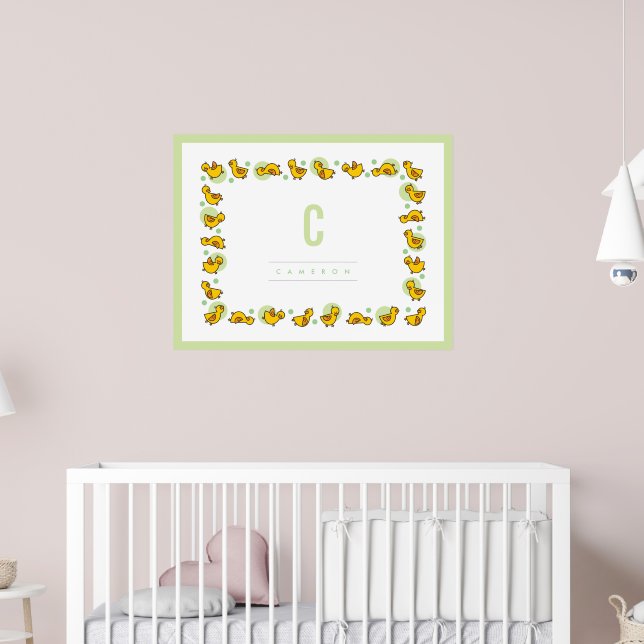 Canard de bébé joueur décoration murale de pépiniè (Pépinière 2)