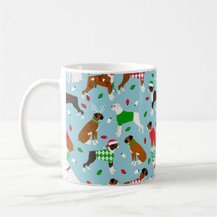 Canard de Noël Boxe café Mug