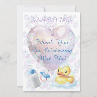 Canard Merci Bulle Rose