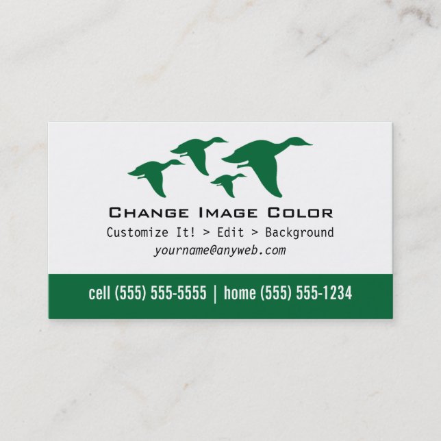 Canards - carte de visite personnel (Devant)