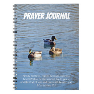 Canards Dans Le Journal De Prière D'Eau