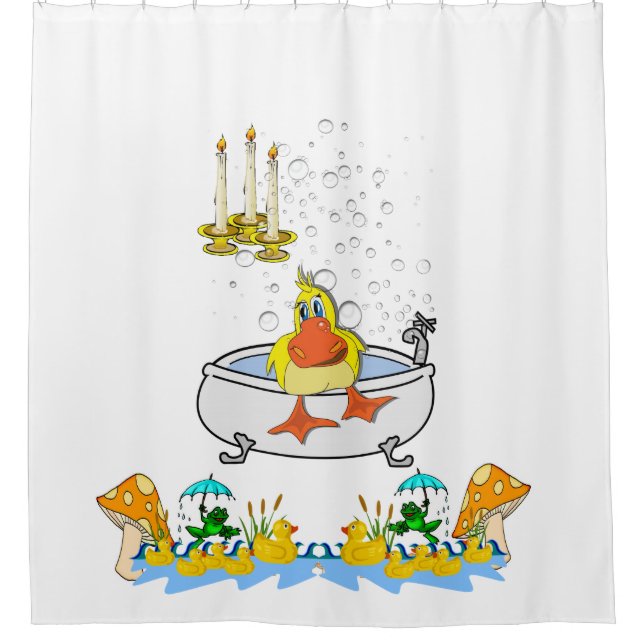 Canards de grenouille de rideau de douche (Devant)