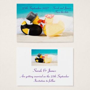 Canards de mariage mariage à la plage - Sauvegarde