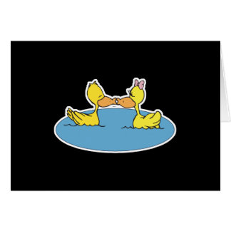 canards mignons qui s'embrassent
