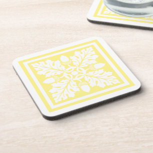 Canary Acorn und Leaf Tile Design Getränkeuntersetzer