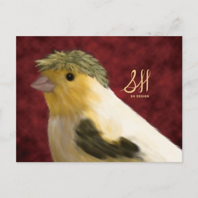 Canary Postcard Created Postkarte (Vorderseite)