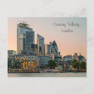 Canary Wharf London Architecture Postcard Postkarte