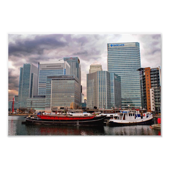 Canary Wharf London Docklands England Fotodruck (Vorne)