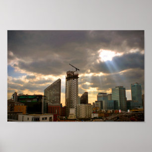 Canary Wharf London Docklands England Poster