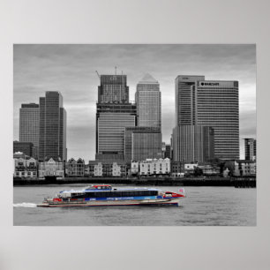 Canary Wharf London Docklands England Poster