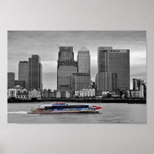 Canary Wharf London Docklands England Poster