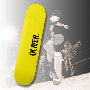 Canary Yellow Modern Name   Klassische Trendy Skateboard