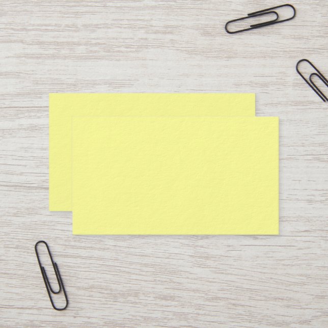 Canary Yellow Premium Business Card Visitenkarte (Vorderseite/Rückseite Beispiel)