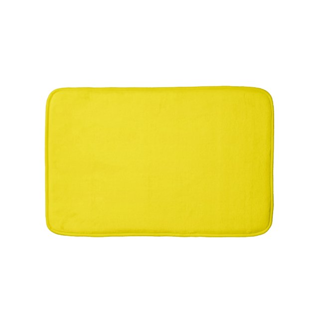 Canary Yellow Solid Color Badematte (Vorderseite)