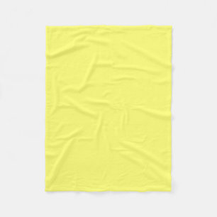 Canary Yellow Solid Color Fleecedecke