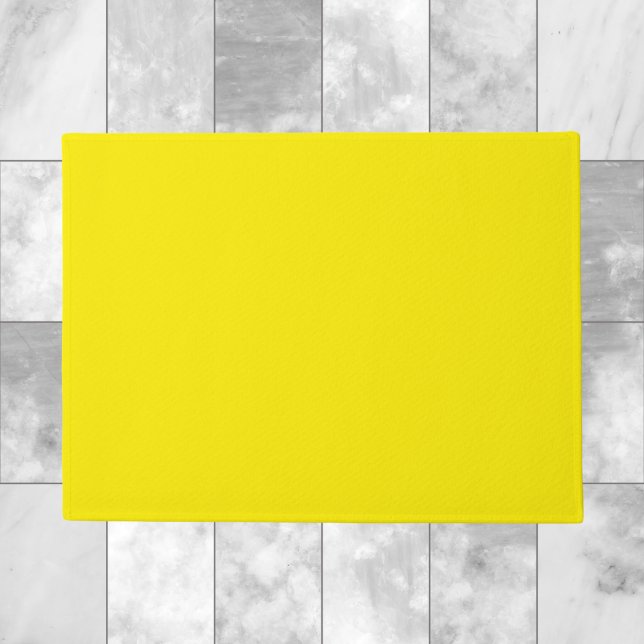 Canary Yellow Solid Color Fußmatte (Von Creator hochgeladen)