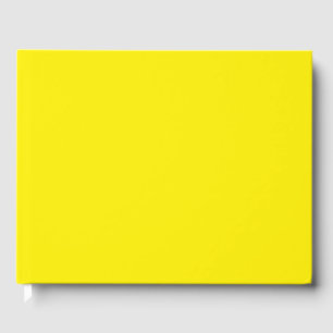 Canary Yellow Solid Color Gästebuch