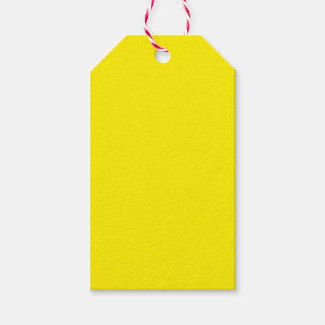 Canary Yellow Solid Color Geschenkanhänger (Vorderseite)