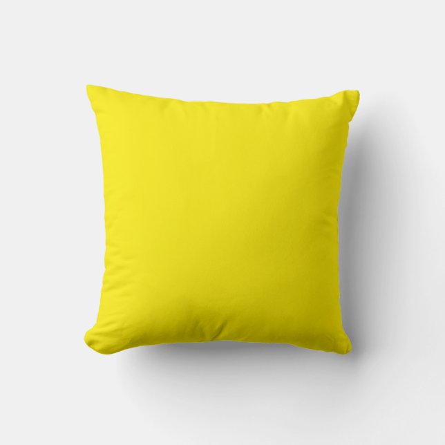 Canary Yellow Solid Color Kissen (Vorderseite)