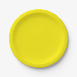 Canary Yellow Solid Color Pappteller
