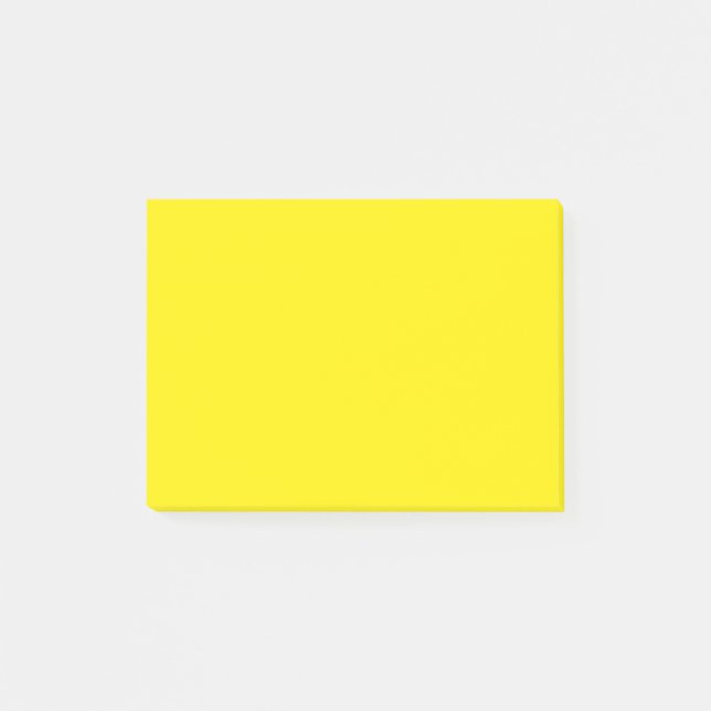Canary Yellow Solid Color Post-it Klebezettel (Vorderseite)