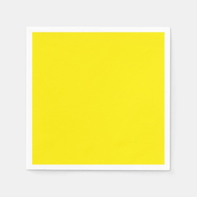 Canary Yellow Solid Color Serviette (Vorderseite)
