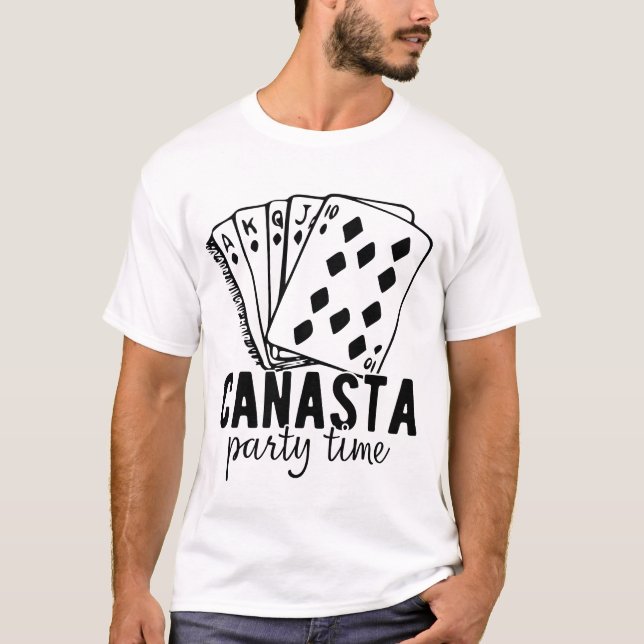 Canasta Party Time | Funny canasta player T-Shirt (Vorderseite)