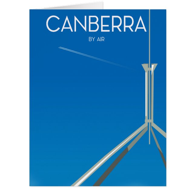 Canberra Australia Reiseplakat (Vorderseite)