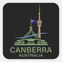Canberra Australien Quadratischer Aufkleber
