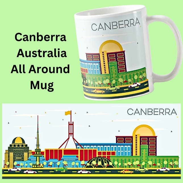 CANBERRA City Illustration Kaffeetasse (Von Creator hochgeladen)