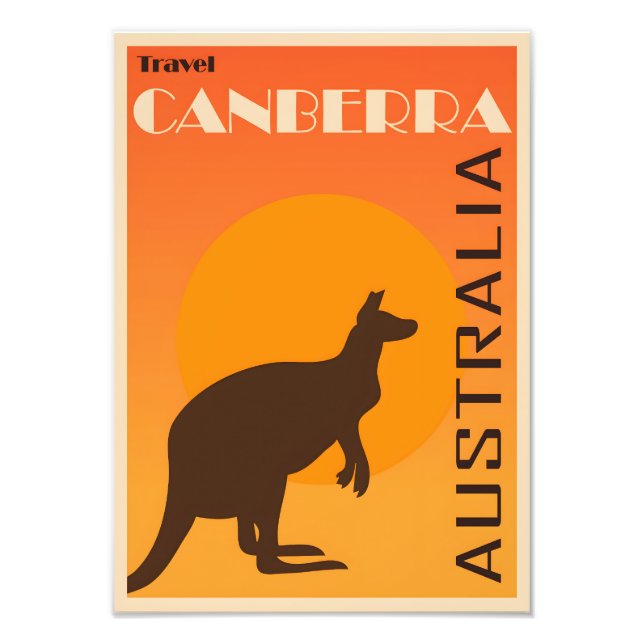 Canberra Vintage Poster (Vorne)