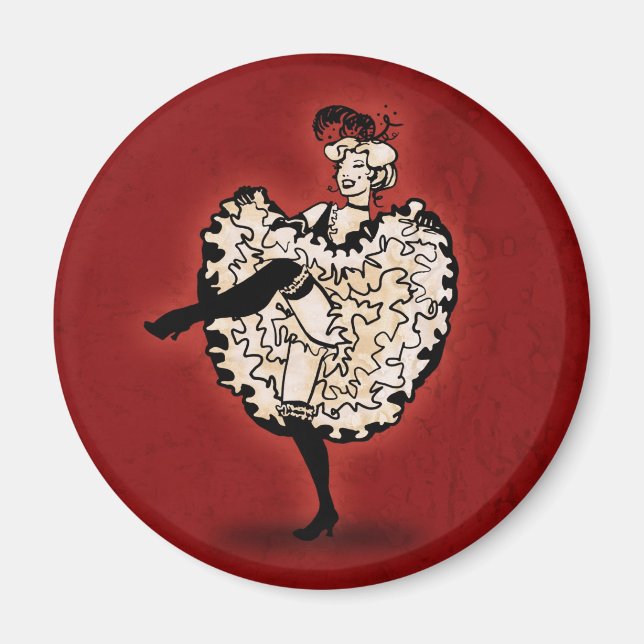 Cancan Dancer Magnet (Vorne)