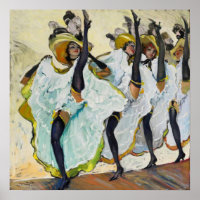 Cancan Dancers Poster