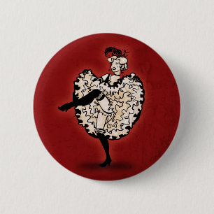 Cancan-Tänzer Button